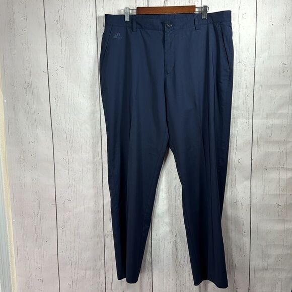 Adidas Climate Mens Pants 38X34 Chino Golf Breathable Stretch Blue Casual Pants - Picture 5 of 14